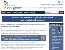 Tablet Screenshot of forourdaughters.co.uk